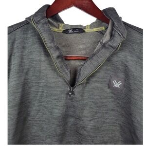 Vortex Frontier Limits Mens XL Gray 1/2 Zip Long Sleeve Pullover Hoodie